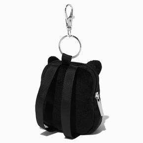 Black Cat Mini Backpack Keychain,