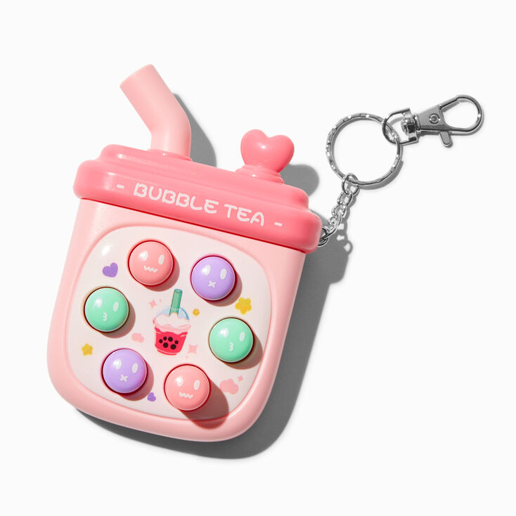 Whac-A-Mole Bubble Tea Game Keychain,
