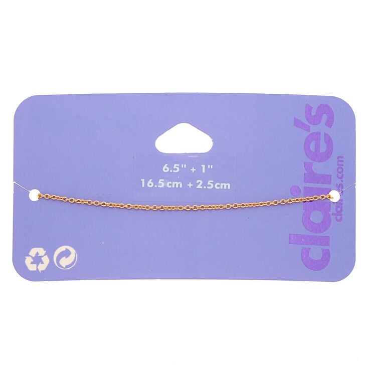 Claire's Chaîne de bracelet couleur doré