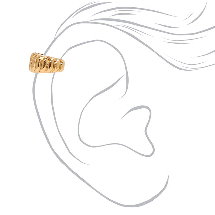 Gold Single Braided Ear Cuff,