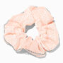Blush Pink Bling Fringe Hair Scrunchie,