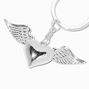 Silver Angel Wings Wrist Strap Keychain,