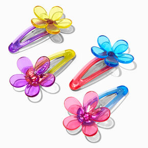 Bright Daisy Snap Hair Clips - 4 Pack,