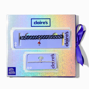12 Days of Charms Advent Calendar Tattoo Choker Necklace &amp; Stretch Bracelet Set,