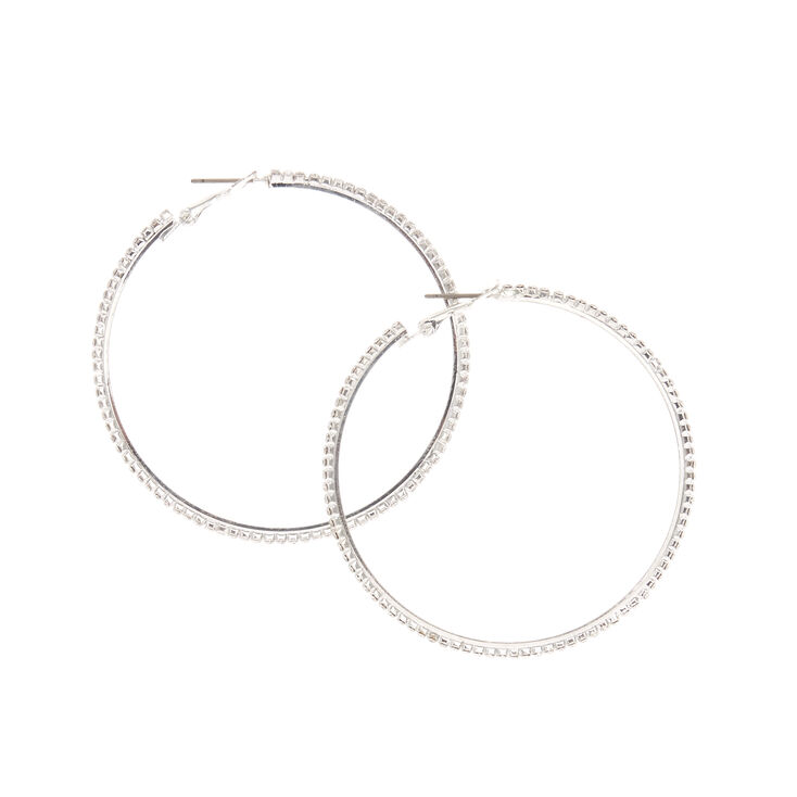 earrings silver hoop