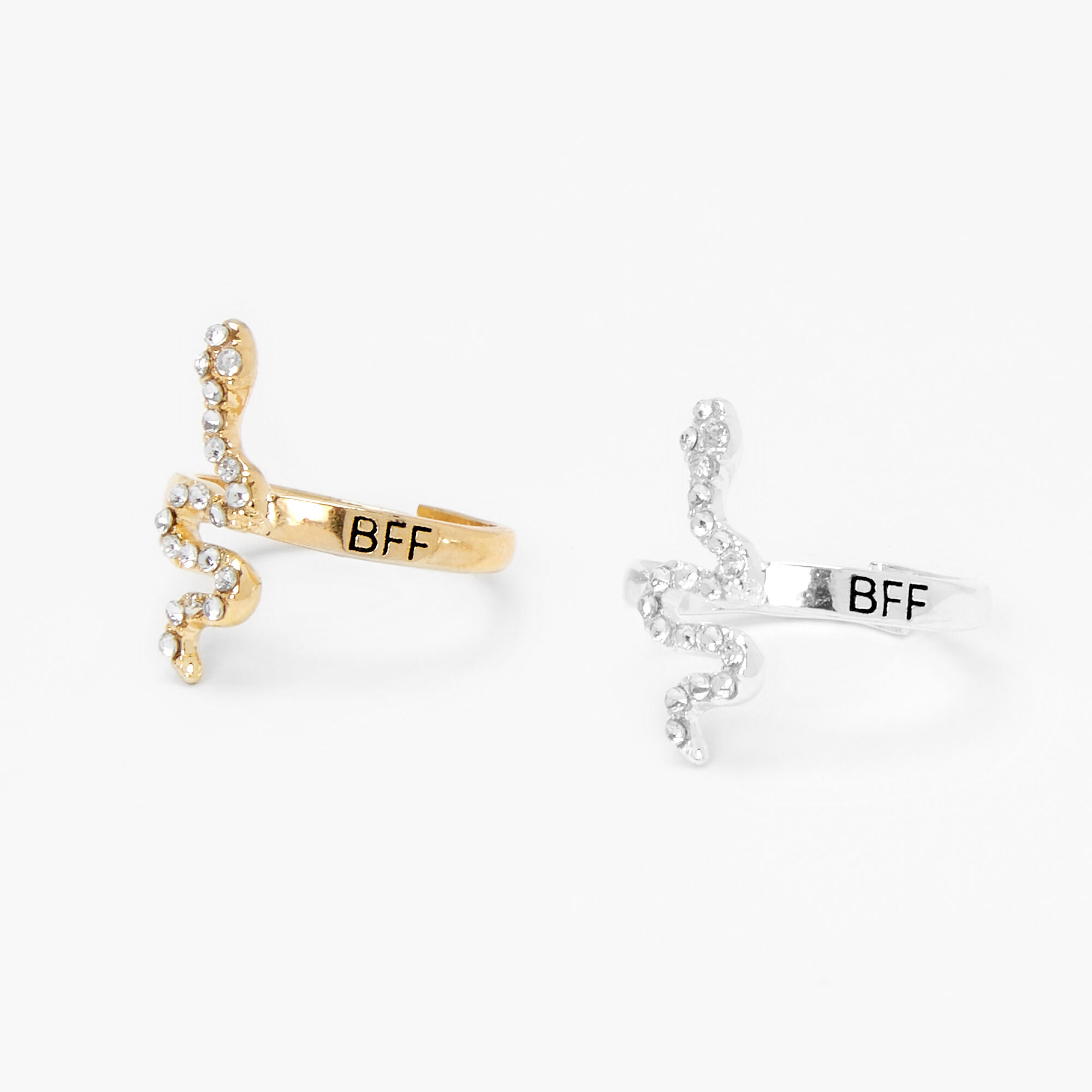 Custom 2D letters BEST FRIEND RINGS, Friendship love forever Rings,  Engraved Personalized Ring, Stackable Name Band Birthday Gift