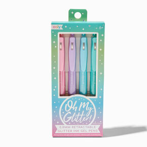 ooly&reg; Oh My Glitter! Retractable Glitter Ink Gel Pens - 4 Pack,