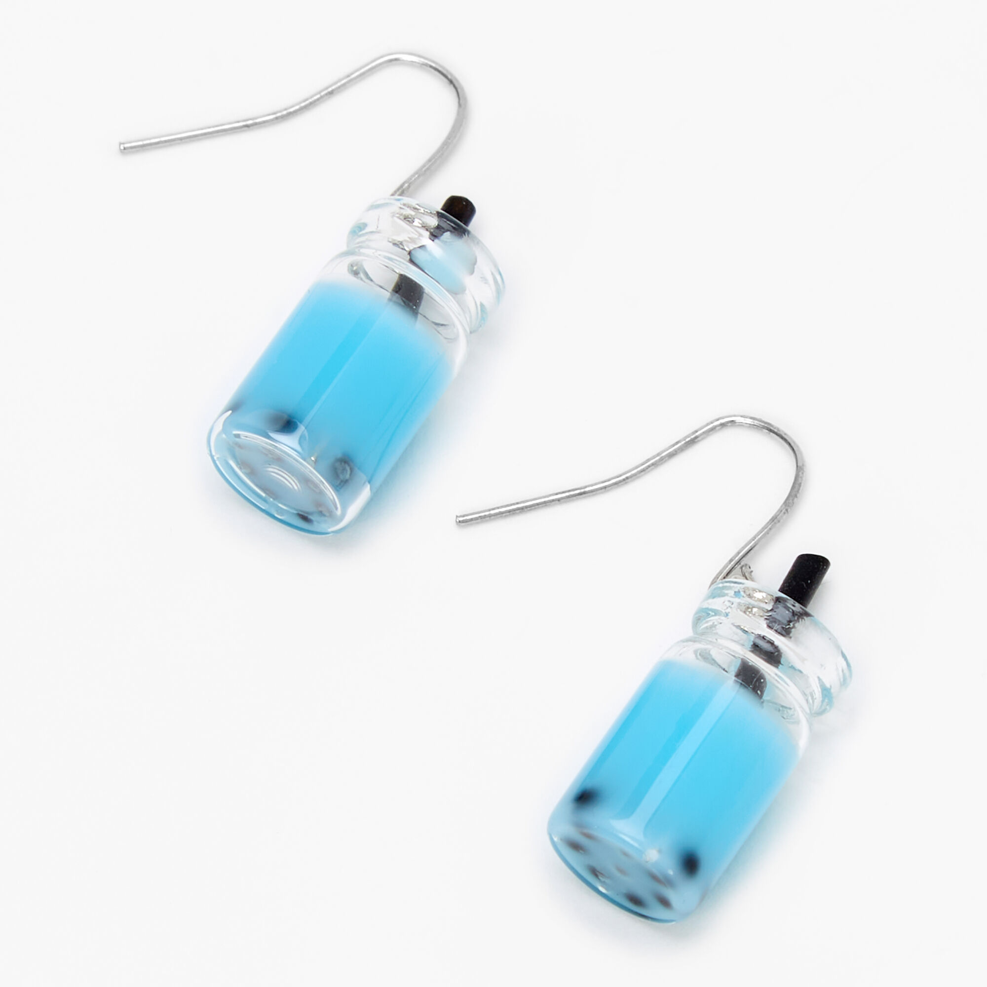 Blue bubble earrings top