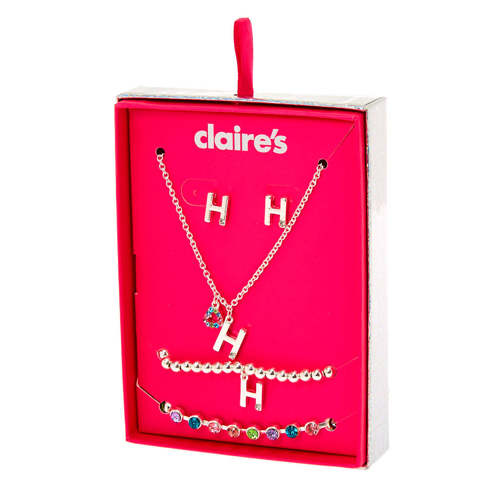 Rainbow online initial necklace