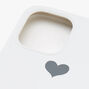 White Heart Protective Phone Case - Fits iPhone&reg; 12/12 Pro,