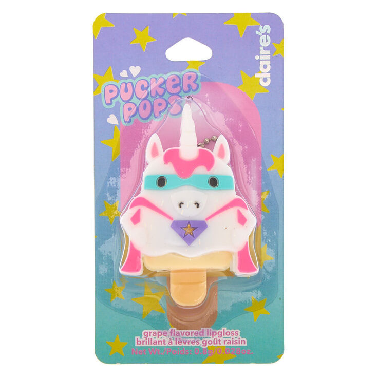 Pucker Pops Super Unicorn Lip Gloss - Grape,