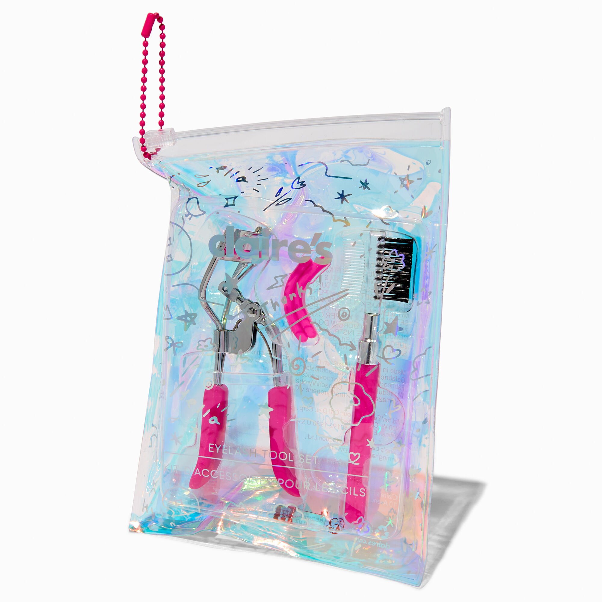 Pink Eyelash Curler Ornament Set - 2 Pack,