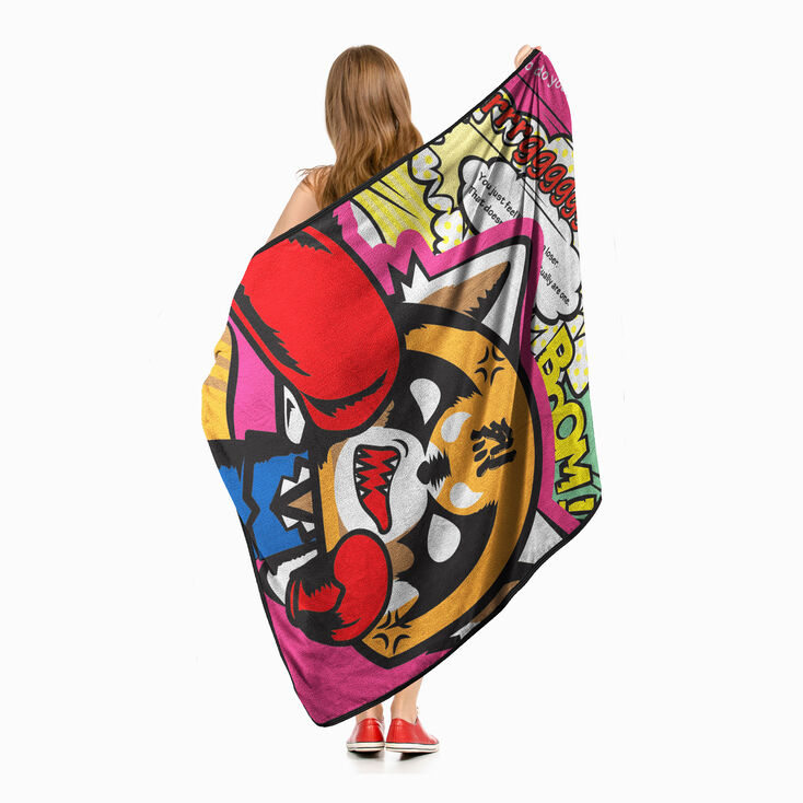 Sanrio&reg; Aggretsuko&reg; Boom Micro Raschel Throw &#40;ds&#41;,