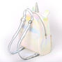Petit sac &agrave; dos licorne matelass&eacute; iris&eacute; - Blanc,