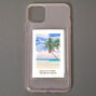 Clear Glitter Instax Mini Pocket Protective Phone Case - Fits iPhone 11 Pro,