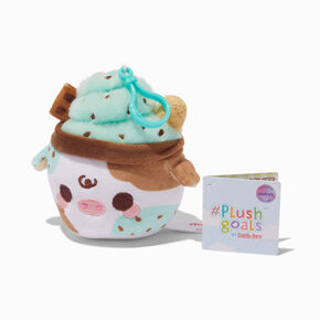 &#35;Plush Goals by Cuddle Barn&reg; Claire&#39;s Exclusive 3&#39;&#39; Mint Chocolate Chip Mooshake Soft Toy Bag Clip,