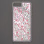Coque de portable licorne &agrave; paillettes roses,