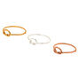 Sterling Silver 22G Knot Cartilage Earrings - 3 Pack,