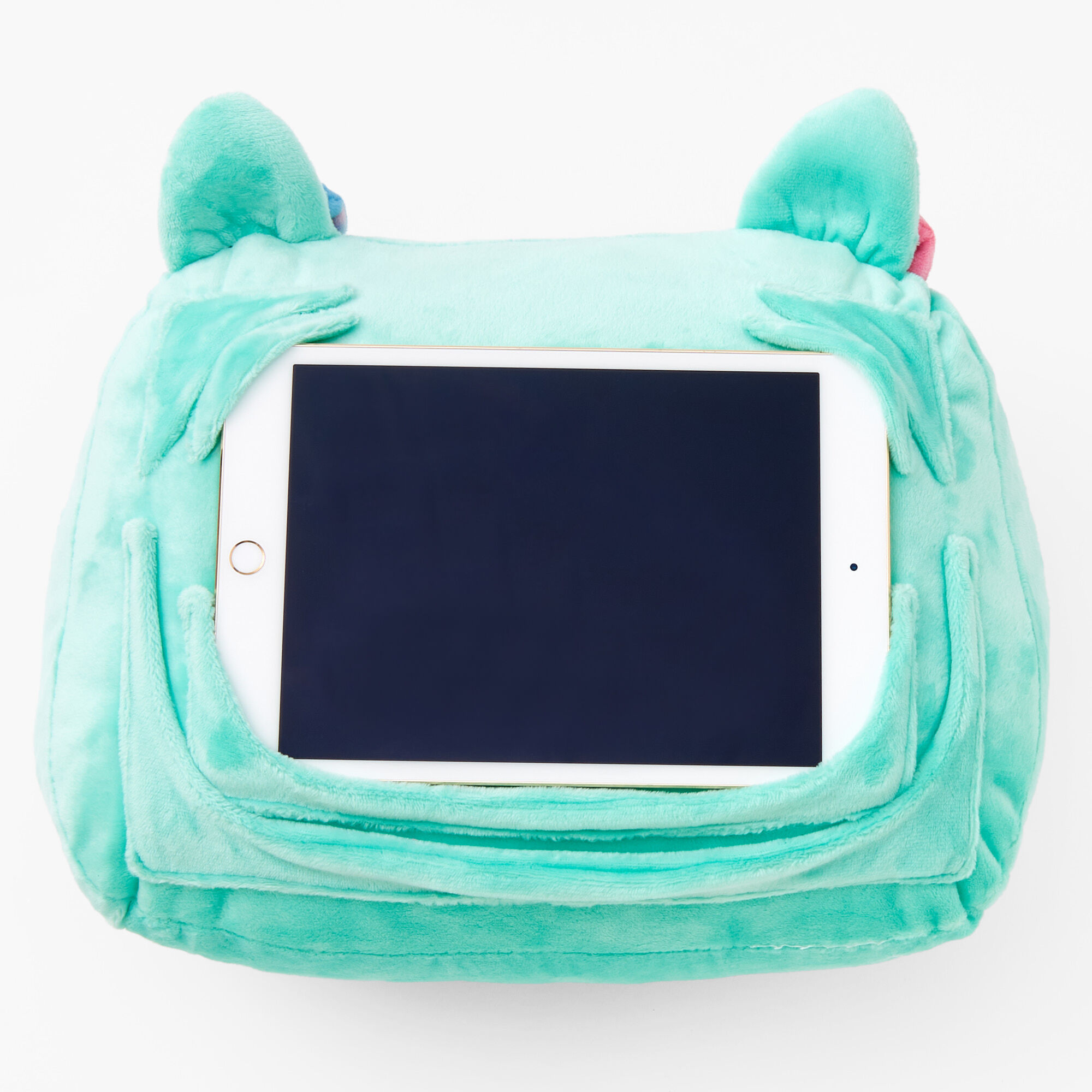 Cat iPad® Pillow - Mint,