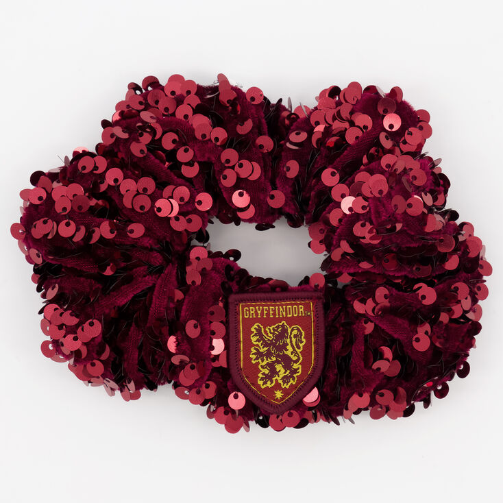 Harry Potter Gryffindor Sequin Hair Scrunchie &ndash; Red,