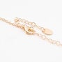 Gold Rectangular Drop Pendant Necklace,