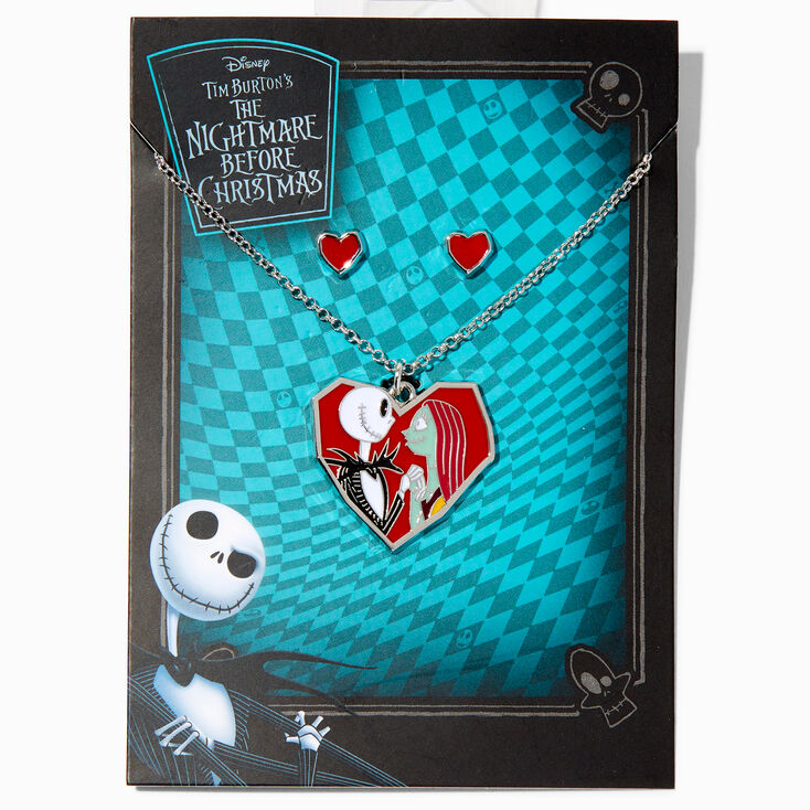 &copy;Disney Nightmare Before Christmas Jack &amp; Sally Jewelry Set,