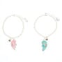 Unicorn Heart Chain Friendship Bracelets - 2 Pack,