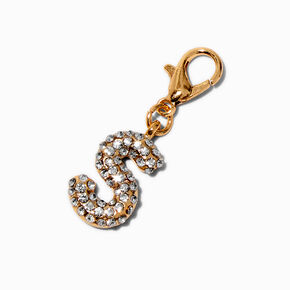 T H E M E x Claire&#39;s Gold-tone S Initial Charm,