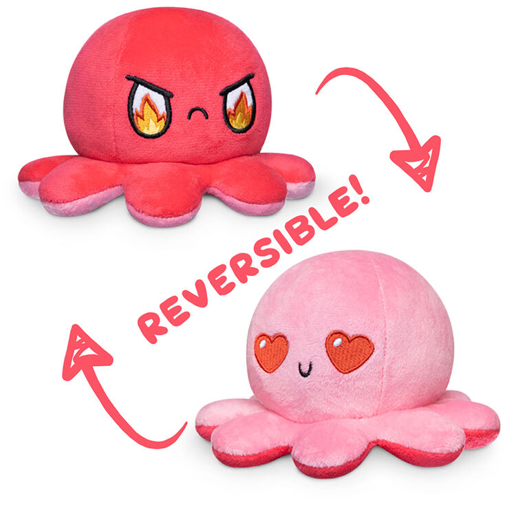 TeeTurtle&trade; Reversible Plushies Love &amp; Rage Octopus,