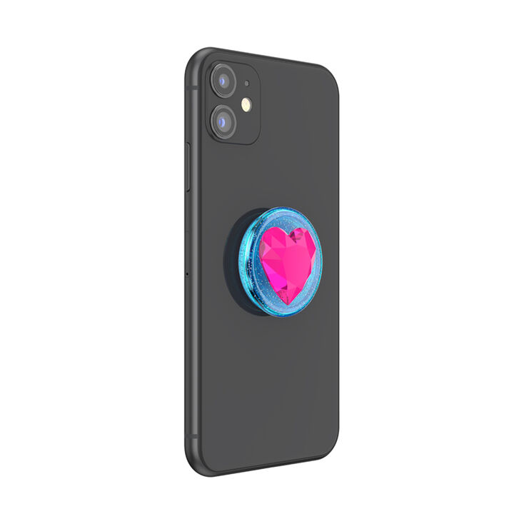 PopSockets&reg; PopGrip - Pink Gem Heart,