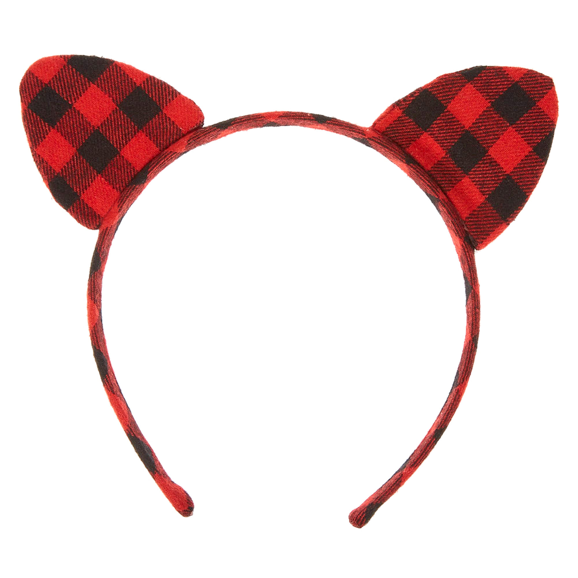 Kids Buffalo Babe Black And Red Plaid Cat Ears Claire S Us
