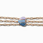 &#39;Best Friends Forever&#39;&#39; Blue Ombr&eacute; Split Heart Chain Bracelets - 3 Pack,