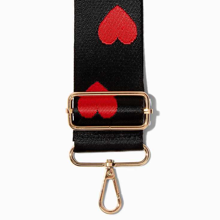 Red Hearts Adjustable Crossbody Bag Strap