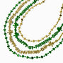 St. Patrick&#39;s Day Shamrocks Beaded Necklace Set - 4 Pack,