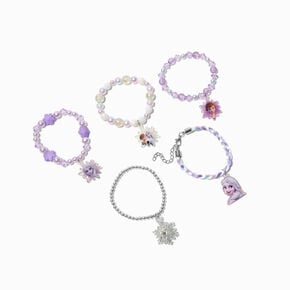 Bracelets &eacute;lastiques perl&eacute;s La Reine des Neiges&nbsp;Disney - Lot de 5,