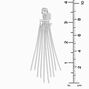 Silver-tone 3&quot; Crystal Chain Fringe Clip-On Drop Earrings,