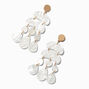 Pearlized Abstract Chandelier Drop Earrings,