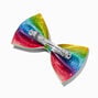 Glitter Rainbow Bow Barrette Hair Clip,