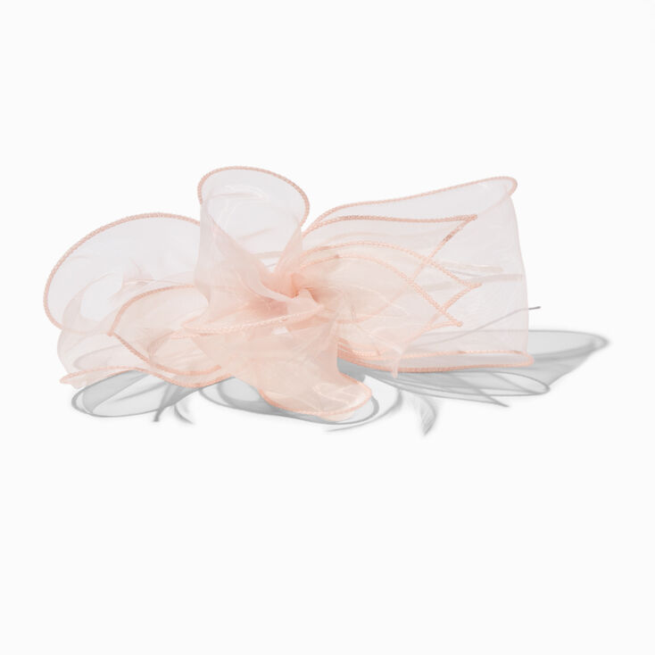 Large Blush Pink Swirl Fascinator,