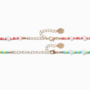 Best Friends Fish Beaded Choker Necklaces - 2 Pack,
