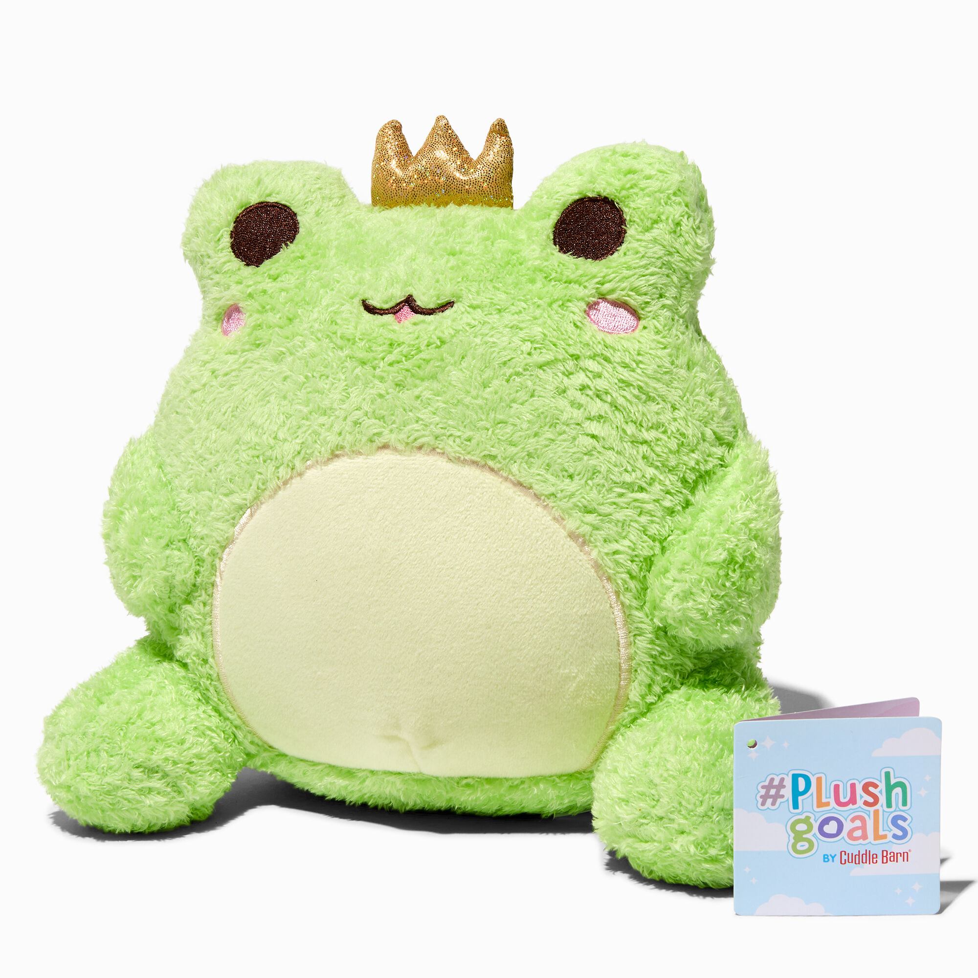 View Claires Cuddle Barn Plush Goals 9 Frog Prince Wawa Toy Green information