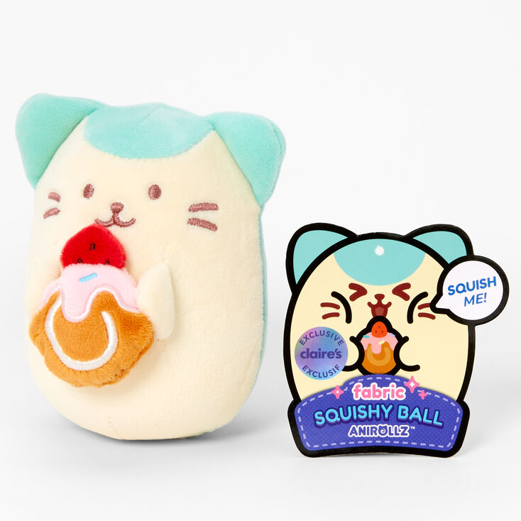 Anirollz&trade; Claire&#39;s Exclusive Kittiroll Squishy Ball Plush Toy,