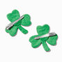 Crystal Shamrock Hair Clips - 2 Pack,