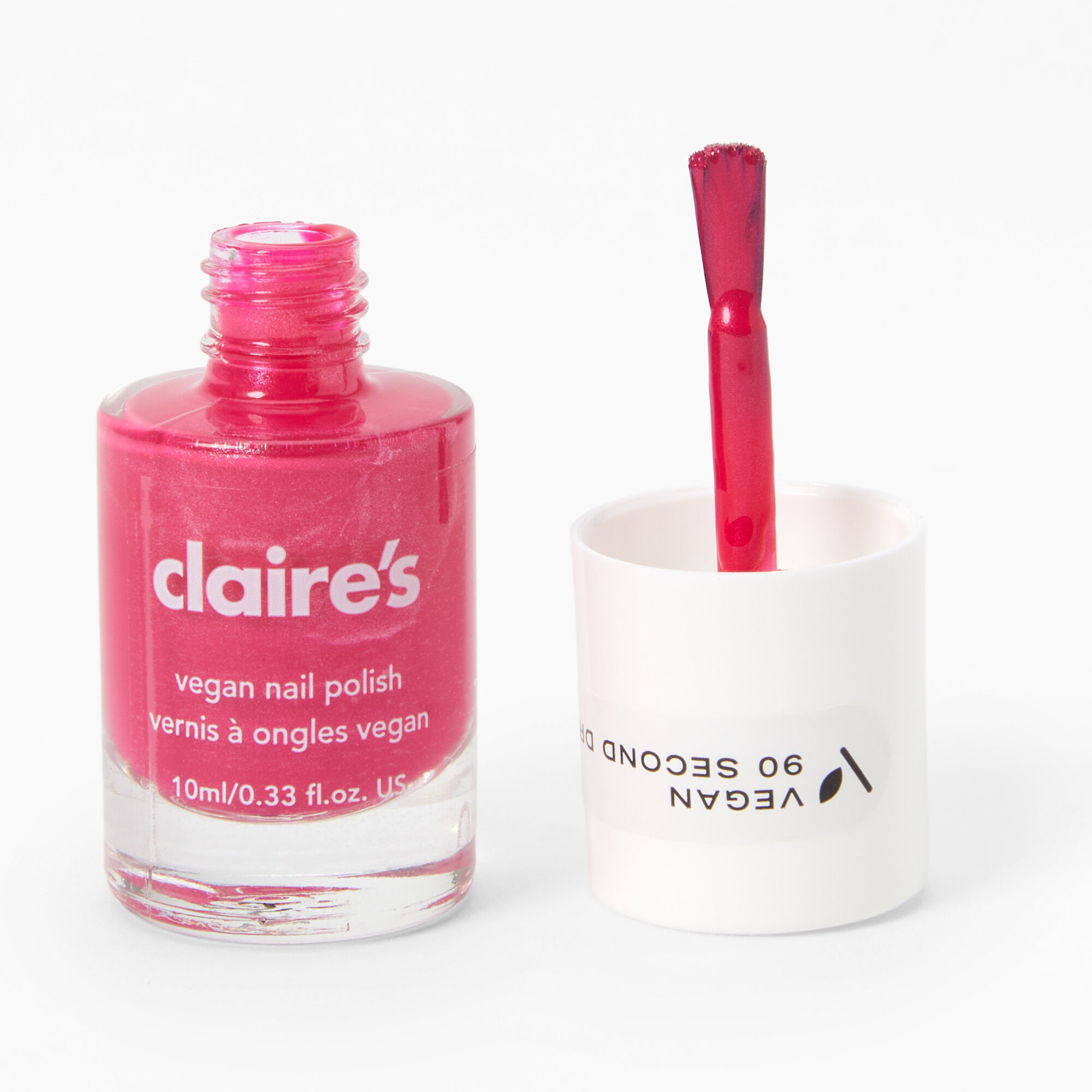 View Claires Vegan Nail Polish Hot Pink information