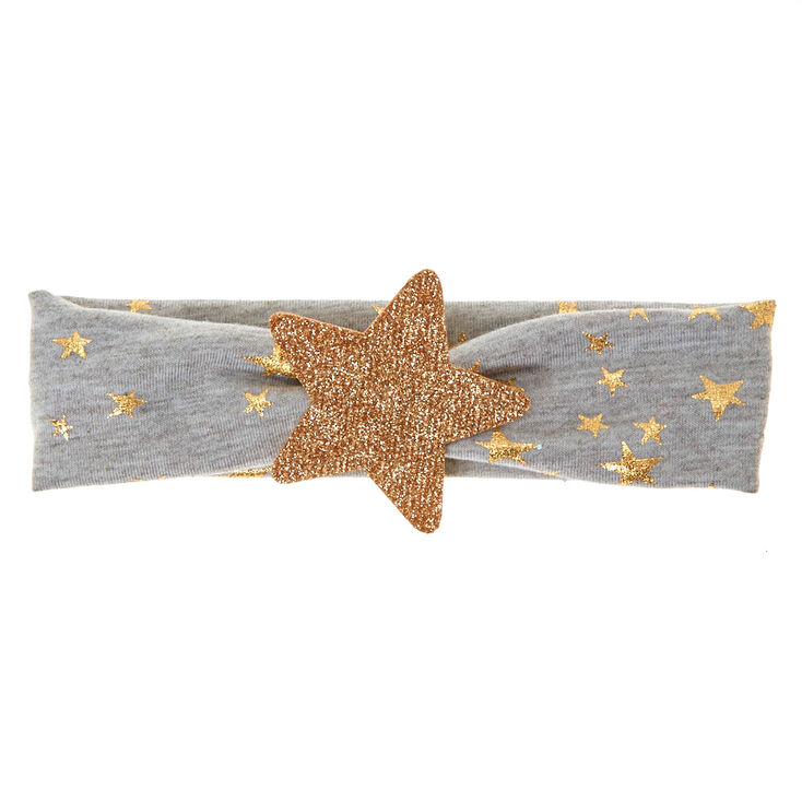 Claire&#39;s Club Stars Headwrap - Grey,