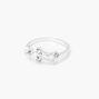 Silver Embellished Celestial Midi Ring,
