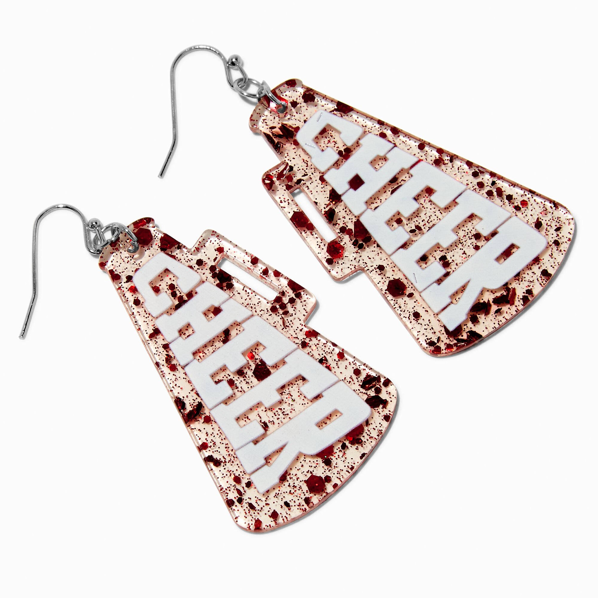 Cheer Megaphone Drop Earrings,