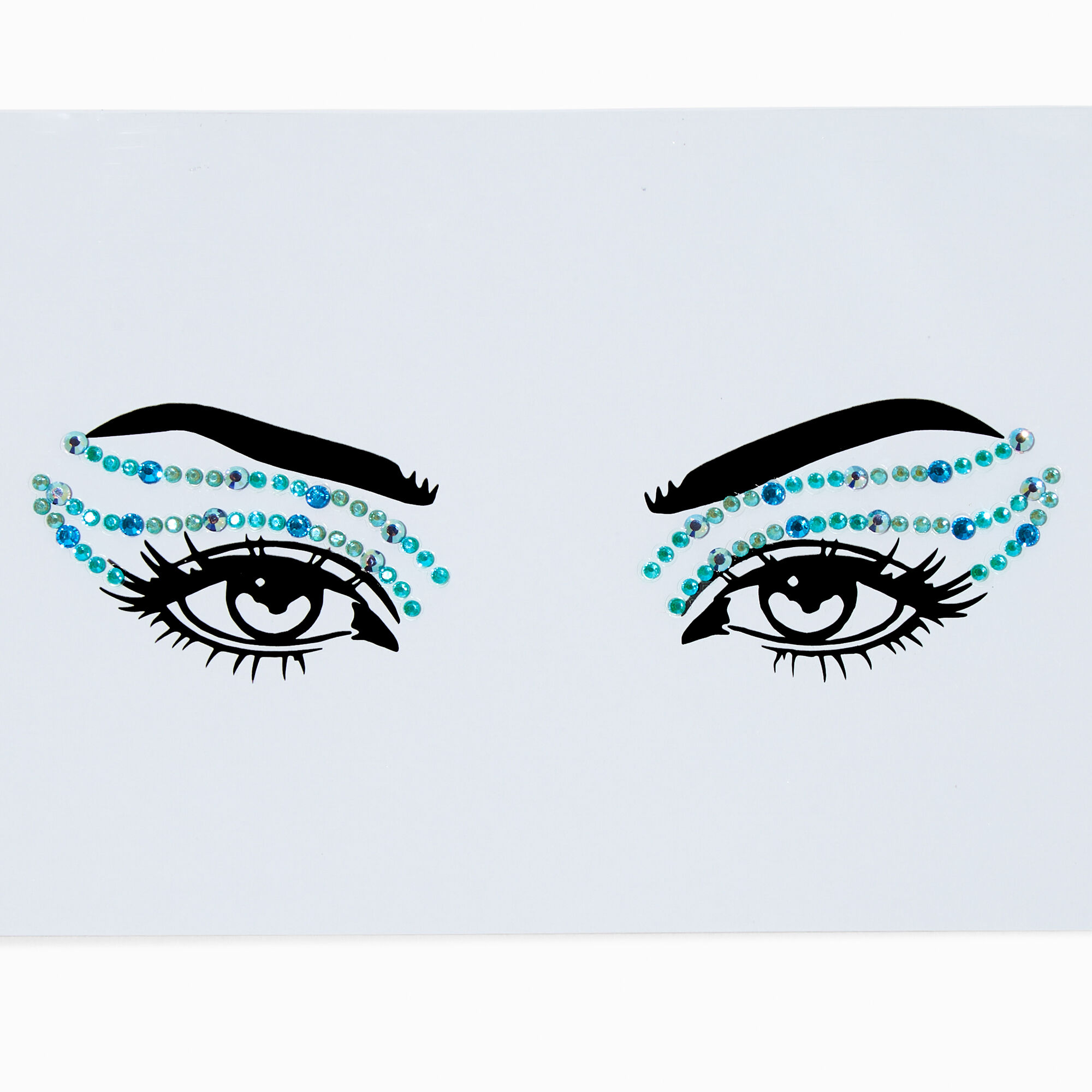 View Claires Double Wing Eye Gems Blue information