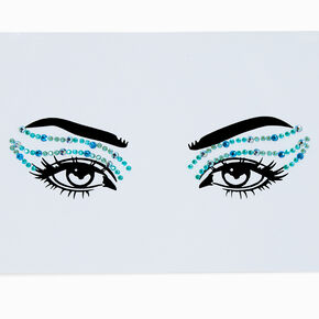 Strass yeux ailes bleues,