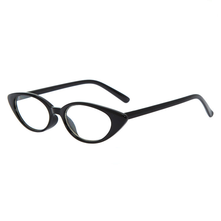 Cat Eye Clear Lens Frames Black Claire S Us